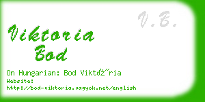 viktoria bod business card